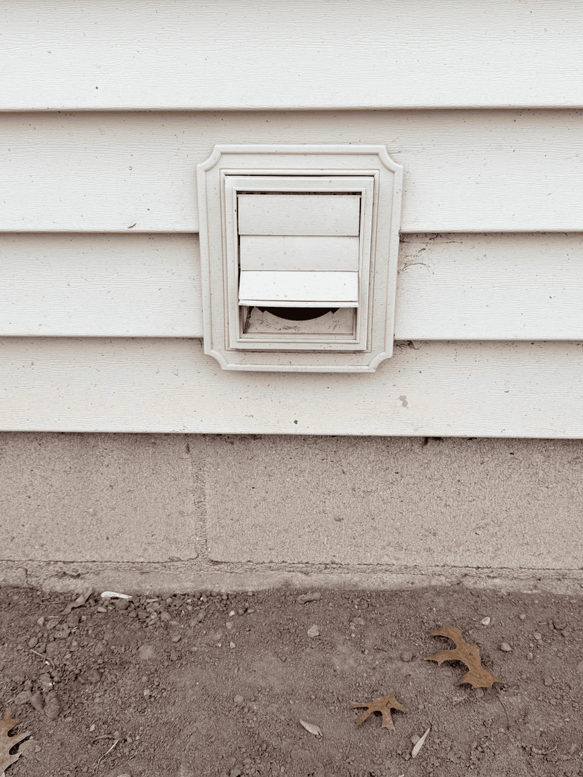 Outdoor dryer vent